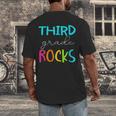 Third Grade Rocks Shirt Team 3rd Grade Teacher Men's Back Print T-Shirt, funny design Third Grade Rocks Shirt Team 3rd Grade Teacher Men's Back Print T-Shirt, funny design
