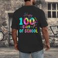 Tie Dye Happy 100th Day Of School Teacher Student 100 Days Men's Back Print T-Shirt, funny design Tie Dye Happy 100th Day Of School Teacher Student 100 Days Men's Back Print T-Shirt, funny design