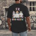 TK Boo Crew Retro Groovy Halloween Floral Ghost TK Teacher Men's Back Print T-Shirt, funny design TK Boo Crew Retro Groovy Halloween Floral Ghost TK Teacher Men's Back Print T-Shirt, funny design