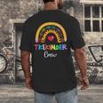 TK And Kinder Crew TK Teacher Transitional Kindergarten PreK Men's Back Print T-Shirt, funny design TK And Kinder Crew TK Teacher Transitional Kindergarten PreK Men's Back Print T-Shirt, funny design