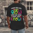 Today You Will Glow When You Show What You Know Teachers Day Men's Back Print T-Shirt, funny design Today You Will Glow When You Show What You Know Teachers Day Men's Back Print T-Shirt, funny design
