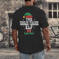 The Toddler Teacher Elf Christmas Matching Family Men's Back Print T-Shirt, funny design