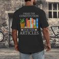 History Teacher I Read The Constitution For The Articles For Men Women Men's Back Print T-Shirt, funny design