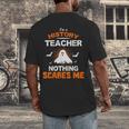 History Teacher School Shirt Halloween Educator Men Women Kids Men's Back Print T-Shirt, funny design