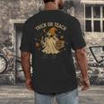 Trick Or Teach Halloween Teacher Men's Back Print T-Shirt, funny design Trick Or Teach Halloween Teacher Men's Back Print T-Shirt, funny design