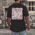 Trick Or Teach Retro Halloween Teacher Look Men's Back Print T-Shirt, funny design