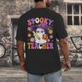 Trick Or Teach Spooky Teacher Ghost Halloween Teacher Men's Back Print T-Shirt, funny design Trick Or Teach Spooky Teacher Ghost Halloween Teacher Men's Back Print T-Shirt, funny design