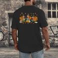 Turkey Reading Books Fall Thanksgiving Teacher Student Men's Back Print T-Shirt, funny design Turkey Reading Books Fall Thanksgiving Teacher Student Men's Back Print T-Shirt, funny design
