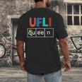 UFLI Queen Science Of Reading Literacy Teacher Appreciation Men's Back Print T-Shirt, funny design UFLI Queen Science Of Reading Literacy Teacher Appreciation Men's Back Print T-Shirt, funny design