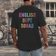 Vintage ENGLISH DEPT SQUAD Back To School Teacher Student Men's Back Print T-Shirt, funny design Vintage ENGLISH DEPT SQUAD Back To School Teacher Student Men's Back Print T-Shirt, funny design