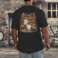 Vintage Ghost Book Reading Pumpkin Gothic Halloween Teachers Men's Back Print T-Shirt, funny design Vintage Ghost Book Reading Pumpkin Gothic Halloween Teachers Men's Back Print T-Shirt, funny design
