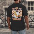Vintage Teacher Shirt Women Trick Or Teach Halloween Men's Back Print T-Shirt, funny design Vintage Teacher Shirt Women Trick Or Teach Halloween Men's Back Print T-Shirt, funny design