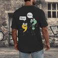 Wait What English Teacher Grammar Police Grammarian Men's Back Print T-Shirt, funny design