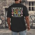 I Want To Be A Schwa It's Never Stressed Reading Teacher Men's Back Print T-Shirt, funny design