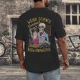 Weird Science Skeleton Halloween Teachers Brew Knowledge Men's Back Print T-Shirt, funny design Weird Science Skeleton Halloween Teachers Brew Knowledge Men's Back Print T-Shirt, funny design