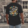 Weird Teachers Build Character Raccoon Colourful Floral Men's Back Print T-Shirt, funny design Weird Teachers Build Character Raccoon Colourful Floral Men's Back Print T-Shirt, funny design