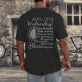 Wellness Wednesday Nurse Counselor Teacher Quotes Men's Back Print T-Shirt, funny design Wellness Wednesday Nurse Counselor Teacher Quotes Men's Back Print T-Shirt, funny design