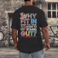 Why Fit In Doctor Teacher Cat In Hat Cool Autism Awareness Men Women Kids Men's Back Print T-Shirt, funny design