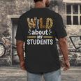 Wild About My Students School Teachers And Students Men's Back Print T-Shirt, funny design