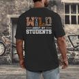 Wild About My Students Shirt Animals Teacher Men's Back Print T-Shirt, funny design Wild About My Students Shirt Animals Teacher Men's Back Print T-Shirt, funny design