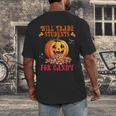 Will Trade Students For Candy Teacher Cute Halloween Pumpkin Men's Back Print T-Shirt, funny design Will Trade Students For Candy Teacher Cute Halloween Pumpkin Men's Back Print T-Shirt, funny design