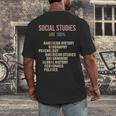 World History Classroom Social Studies History Teacher Men's Back Print T-Shirt, funny design World History Classroom Social Studies History Teacher Men's Back Print T-Shirt, funny design