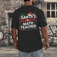 Xmas Lighting Santa's Favorite Math Teacher Christmas Men's Back Print T-Shirt, funny design Xmas Lighting Santa's Favorite Math Teacher Christmas Men's Back Print T-Shirt, funny design
