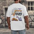 4489 Square Root 67 Math Teacher Halloween Costume Professor Men's Back Print T-Shirt, funny design 4489 Square Root 67 Math Teacher Halloween Costume Professor Men's Back Print T-Shirt, funny design