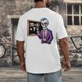 67 Math Teacher Meme Brainrot Six Seven Halloween Equation Men's Back Print T-Shirt, funny design