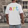 Art Teacher Artists Men's Back Print T-Shirt, funny design Art Teacher Artists Men's Back Print T-Shirt, funny design