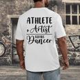 Athlete Plus Artist Equals Dancer Ballerina Teacher Student For Men Women Kids Men's Back Print T-Shirt, funny design