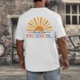 Back To School Hello Preschool For Kids Teacher Women Men's Back Print T-Shirt, funny design