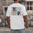 Back To School Third Grade Teacher First Day Of 3rd Grade Men's Back Print T-Shirt, funny design Back To School Third Grade Teacher First Day Of 3rd Grade Men's Back Print T-Shirt, funny design