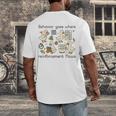 Behavior Analyst Silly Goose RBT ABA Therapy Sped Teacher Men's Back Print T-Shirt, funny design Behavior Analyst Silly Goose RBT ABA Therapy Sped Teacher Men's Back Print T-Shirt, funny design