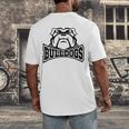 Bulldogs Teacher Student School Sports Fan Team Spirit Men's Back Print T-Shirt, funny design Bulldogs Teacher Student School Sports Fan Team Spirit Men's Back Print T-Shirt, funny design