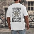 You Cannot Scare Me I'm A Middle School Teacher Halloween Men's Back Print T-Shirt, funny design You Cannot Scare Me I'm A Middle School Teacher Halloween Men's Back Print T-Shirt, funny design