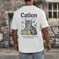 Cation Shirt Cat Science Chemistry Teacher Chemist Pun Men's Back Print T-Shirt, funny design Cation Shirt Cat Science Chemistry Teacher Chemist Pun Men's Back Print T-Shirt, funny design