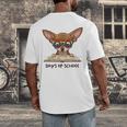 Chihuahua 100 Days Of School Rainbow Glasses Teacher Men's Back Print T-Shirt, funny design Chihuahua 100 Days Of School Rainbow Glasses Teacher Men's Back Print T-Shirt, funny design