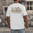 Christian Teacher Teaching Is My Ministry Faith Bible Verse Men's Back Print T-Shirt, funny design