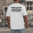 THIS IS MY COSTUME Eraser Teacher Halloween Costume Men's Back Print T-Shirt, funny design THIS IS MY COSTUME Eraser Teacher Halloween Costume Men's Back Print T-Shirt, funny design