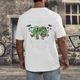 Creepin It Real Monster School Preschool Teacher Halloween Men's Back Print T-Shirt, funny design