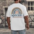 Cute Special Education Leopard Print SPED Teacher Idea Men's Back Print T-Shirt, funny design Cute Special Education Leopard Print SPED Teacher Idea Men's Back Print T-Shirt, funny design