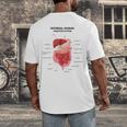 Digestive System Anatomy Anatomical Biology Teacher Men Women Men's Back Print T-Shirt, funny design