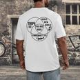 You Are Here Dystopian Venn Diagram English Teacher Bk Men's Back Print T-Shirt, funny design
