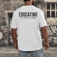 Educating Is Activism Feminist Social Justice Teacher For Men Women Men's Back Print T-Shirt, funny design Educating Is Activism Feminist Social Justice Teacher For Men Women Men's Back Print T-Shirt, funny design