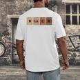 Educator Science Teacher Melanin Educator Science Men's Back Print T-Shirt, funny design