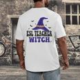 ESL Teacher Witch Halloween Matching Group Costume Men's Back Print T-Shirt, funny design ESL Teacher Witch Halloween Matching Group Costume Men's Back Print T-Shirt, funny design