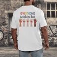 Everyone Is Welcome Here Idaho Teacher Men's Back Print T-Shirt, funny design Everyone Is Welcome Here Idaho Teacher Men's Back Print T-Shirt, funny design