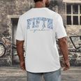 Fifth Grade Toile De Jouy Back To School Teachers Kids Men's Back Print T-Shirt, funny design Fifth Grade Toile De Jouy Back To School Teachers Kids Men's Back Print T-Shirt, funny design
