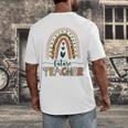 Future Teacher Boho Rainbow Leopard New Grad Student Men's Back Print T-Shirt, funny design Future Teacher Boho Rainbow Leopard New Grad Student Men's Back Print T-Shirt, funny design